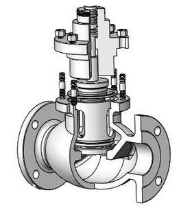 電動(dòng)調(diào)節(jié)閥結(jié)構(gòu)圖